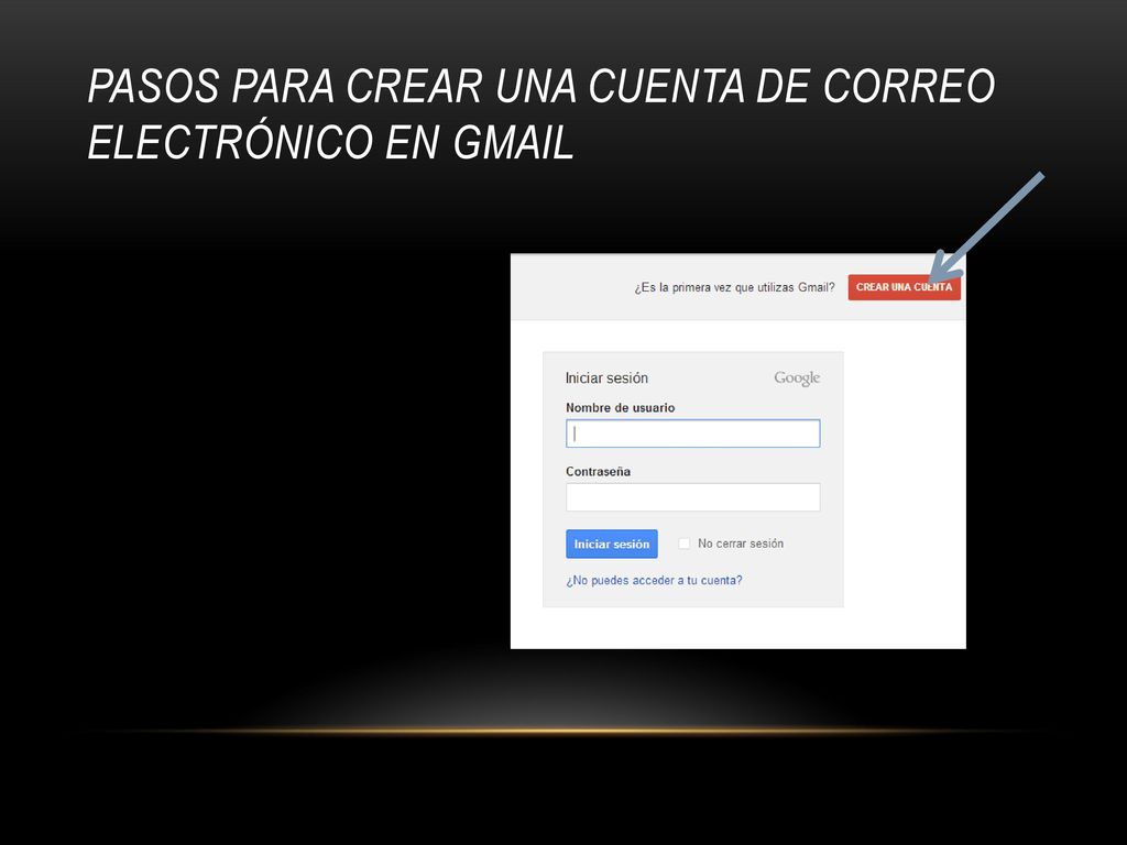 Pasos para crear una cuenta de correo electrónico en gmail