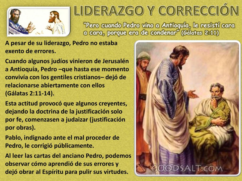 A pesar de su liderazgo, Pedro no estaba exento de errores.