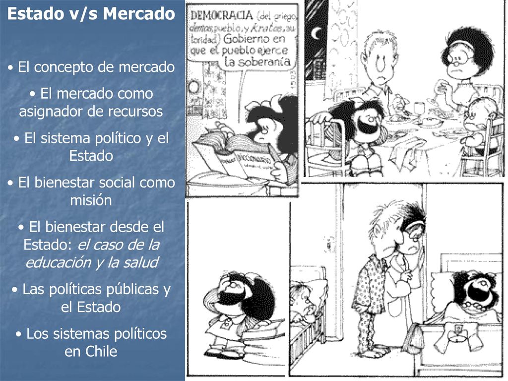 Estado v/s Mercado El mercado como asignador de recursos