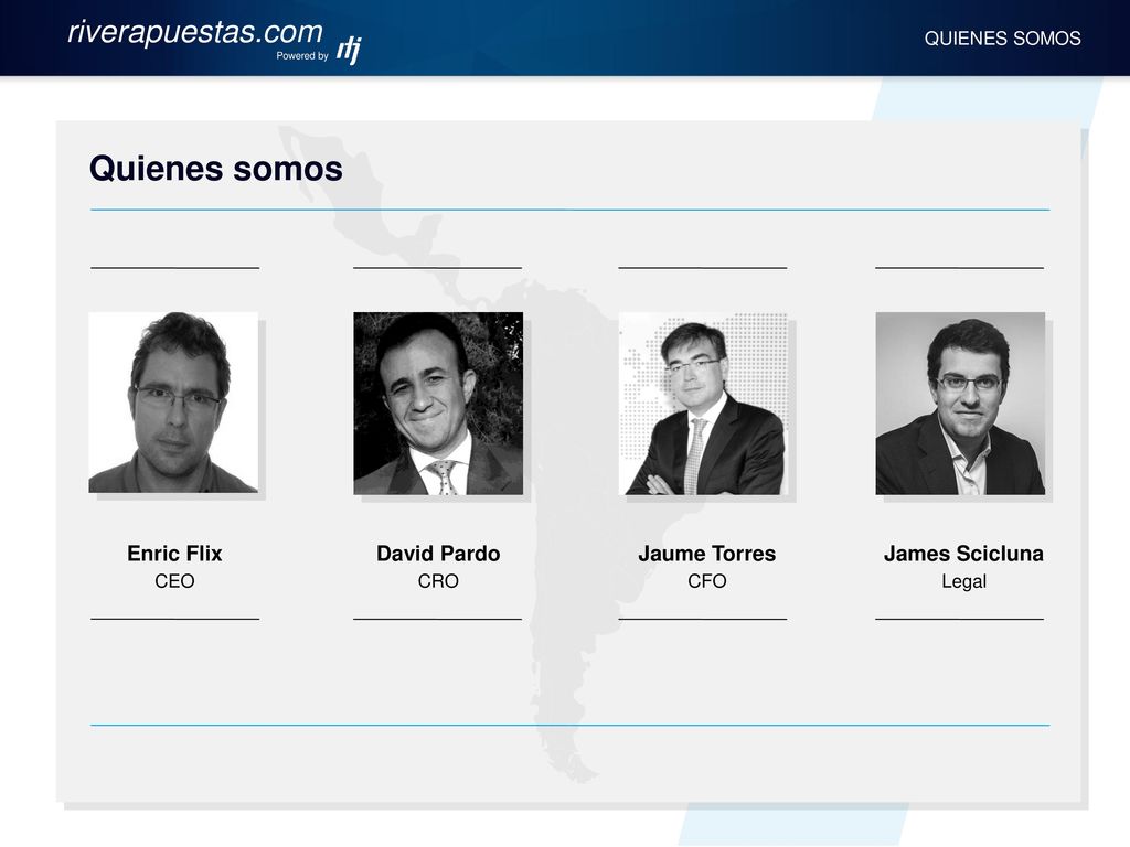 Quienes somos riverapuestas.com Enric Flix David Pardo Jaume Torres
