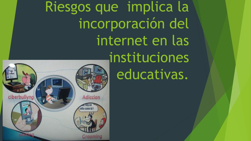 Riesgos que implica la incorporación del internet en las instituciones educativas.