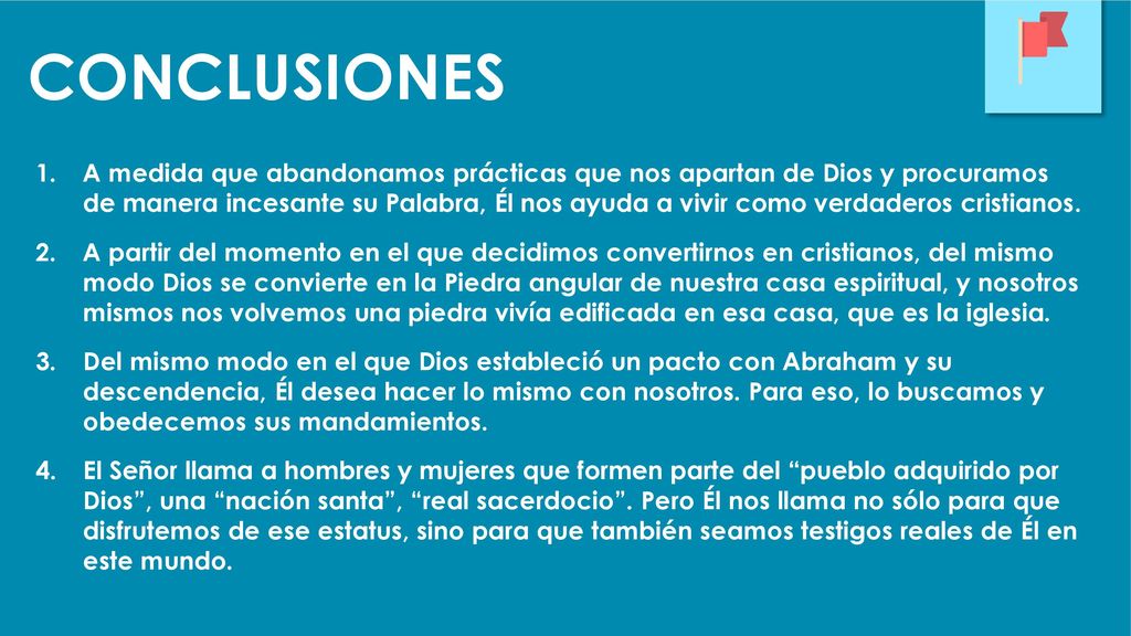 A medida que abandonamos prácticas que nos apartan de Dios y procuramos de manera incesante su Palabra, Él nos ayuda a vivir como verdaderos cristianos.