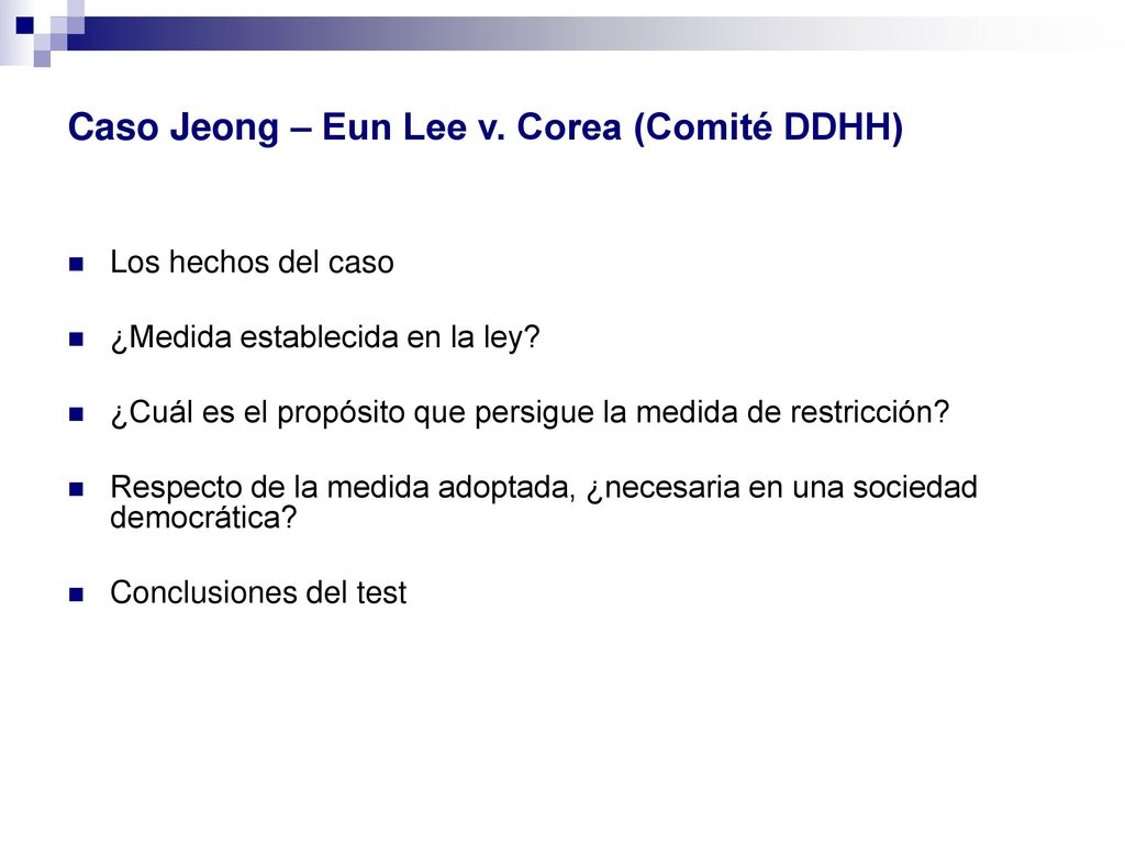 Caso Jeong – Eun Lee v. Corea (Comité DDHH)