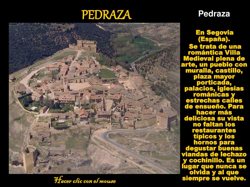 PEDRAZA Pedraza Hacer clic con el mouse En Segovia (España).