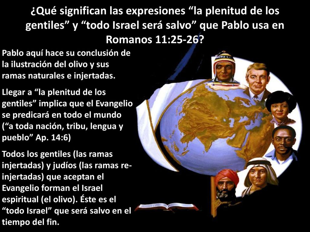 ¿Qué significan las expresiones la plenitud de los gentiles y todo Israel será salvo que Pablo usa en Romanos 11:25-26