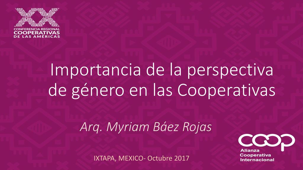 Importancia de la perspectiva de género en las Cooperativas