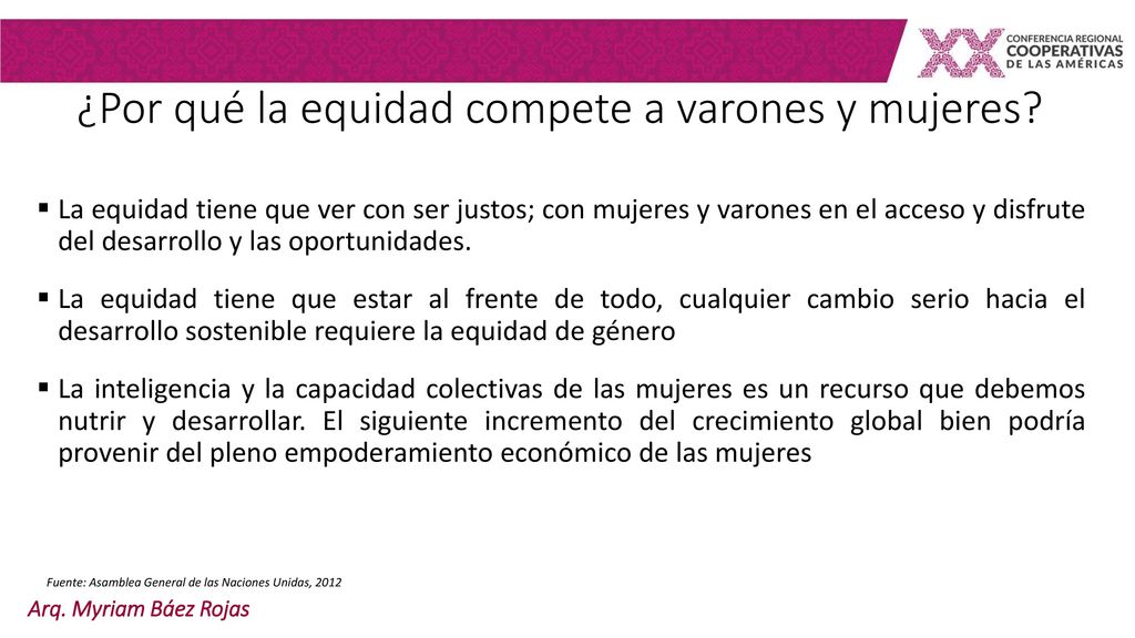 ¿Por qué la equidad compete a varones y mujeres
