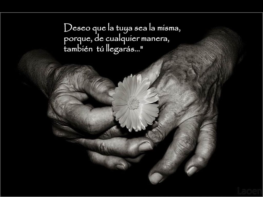 Deseo que la tuya sea la misma, porque, de cualquier manera, también tú llegarás...