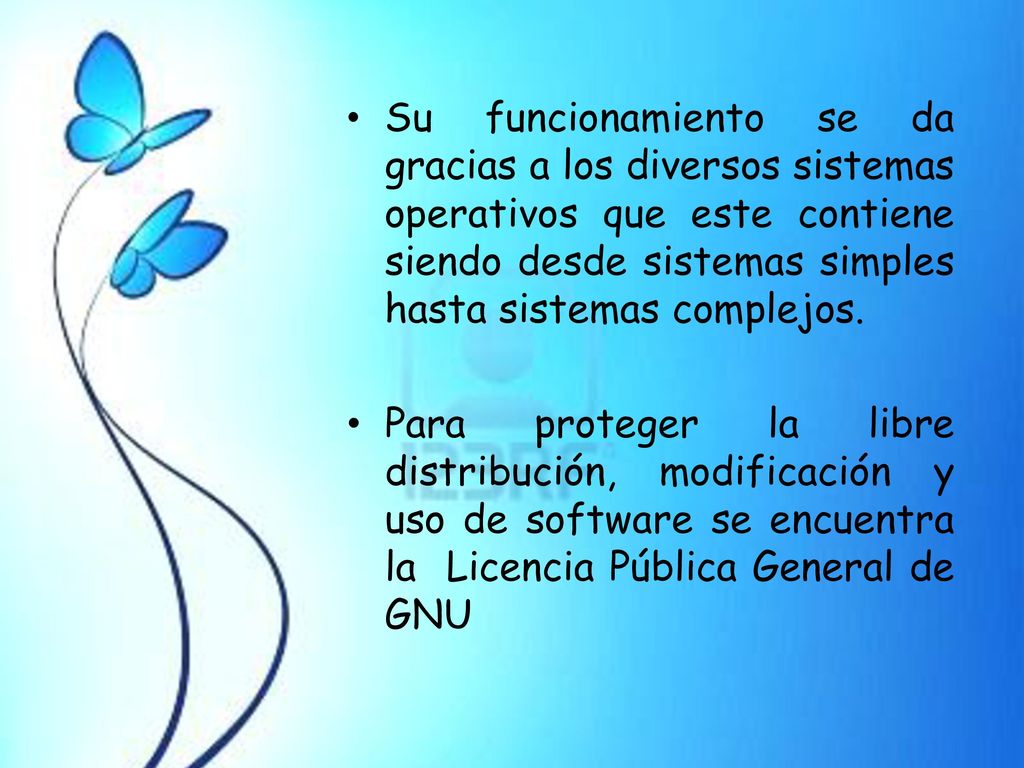 Su funcionamiento se da gracias a los diversos sistemas operativos que este contiene siendo desde sistemas simples hasta sistemas complejos.