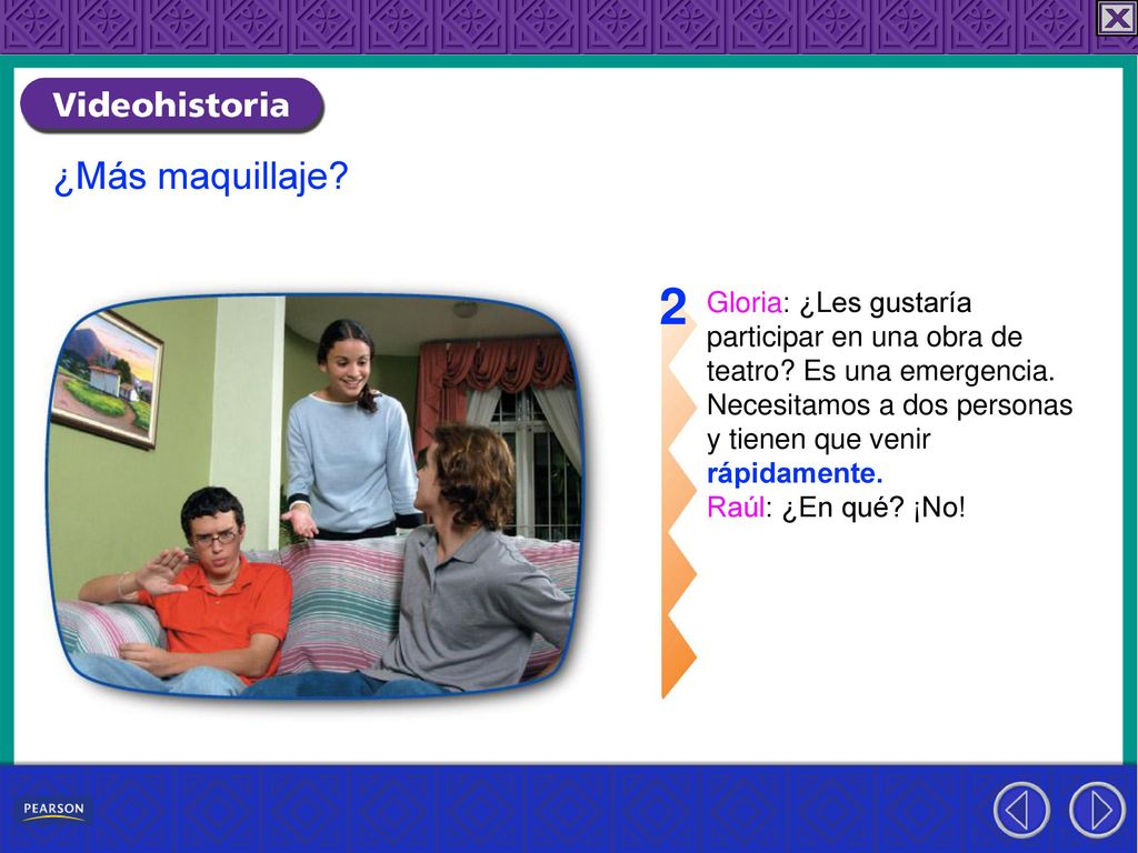 2 ¿Más maquillaje Gloria: ¿Les gustaría participar en una obra de