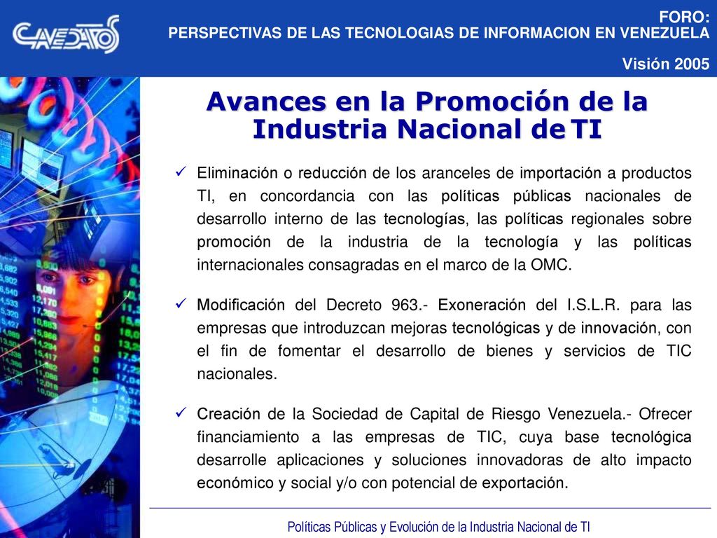 Avances en la Promoción de la Industria Nacional de TI