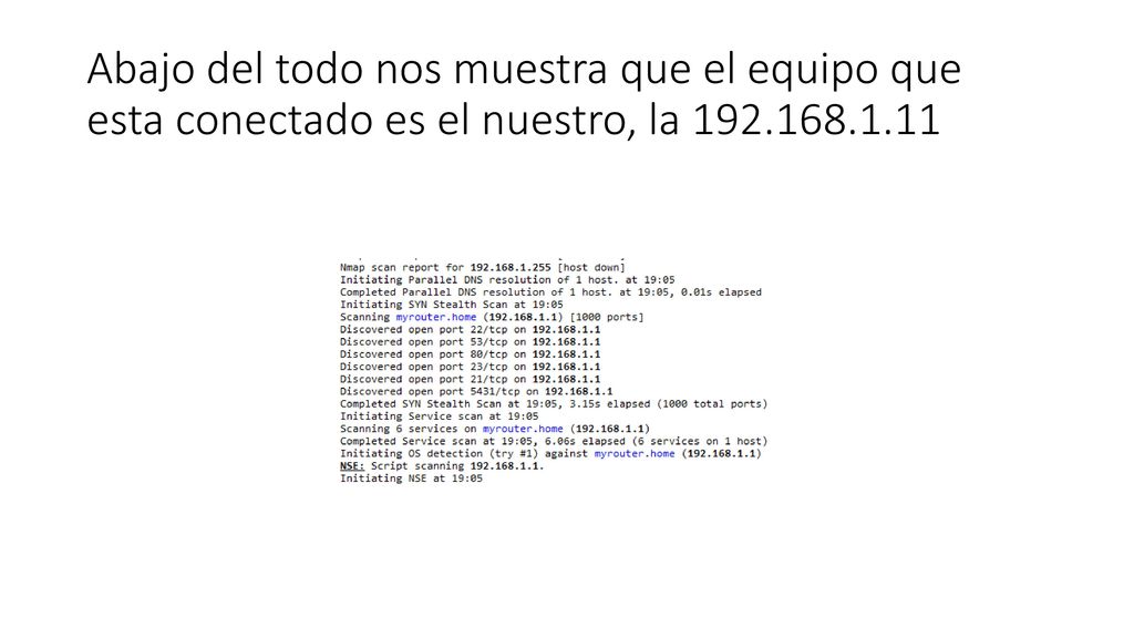 Abajo del todo nos muestra que el equipo que esta conectado es el nuestro, la