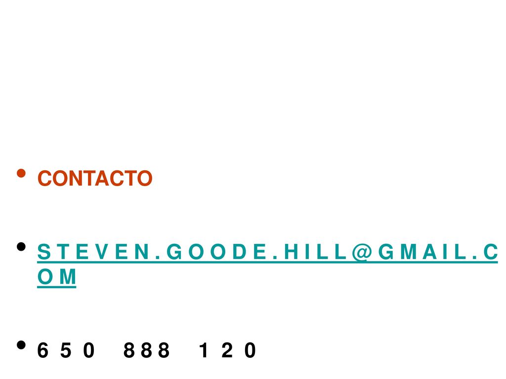 CONTACTO S T E V E N . G O O D E . H I L G M A I L . C O M