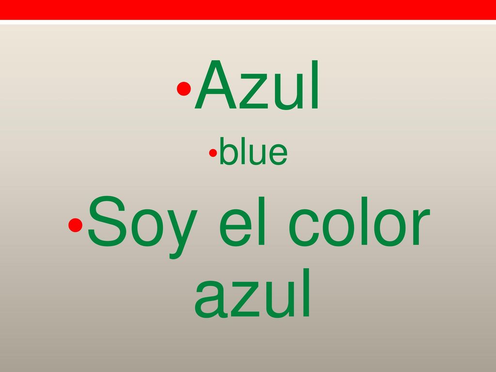 Azul blue Soy el color azul