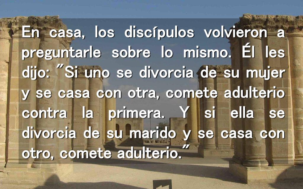 En casa, los discípulos volvieron a preguntarle sobre lo mismo