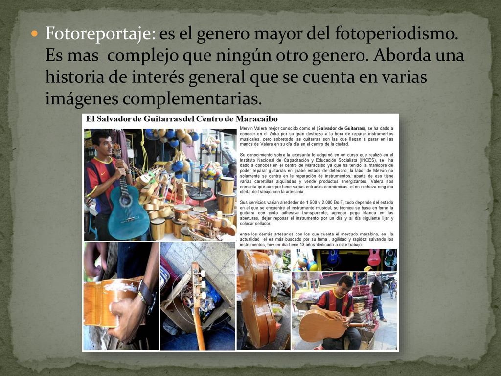 Fotoreportaje: es el genero mayor del fotoperiodismo