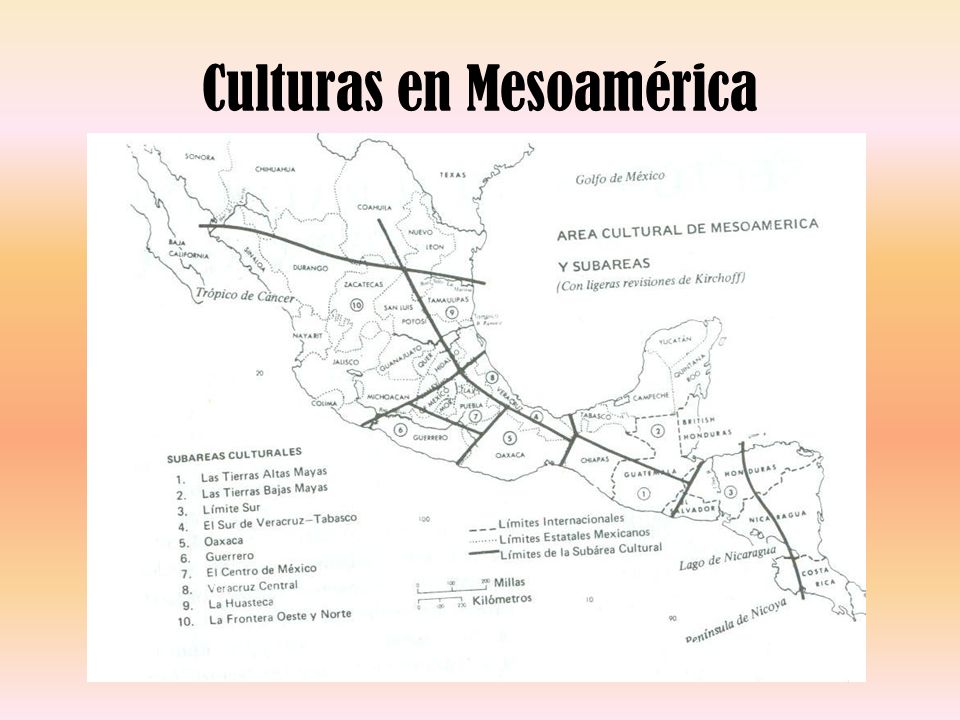 Culturas en Mesoamérica
