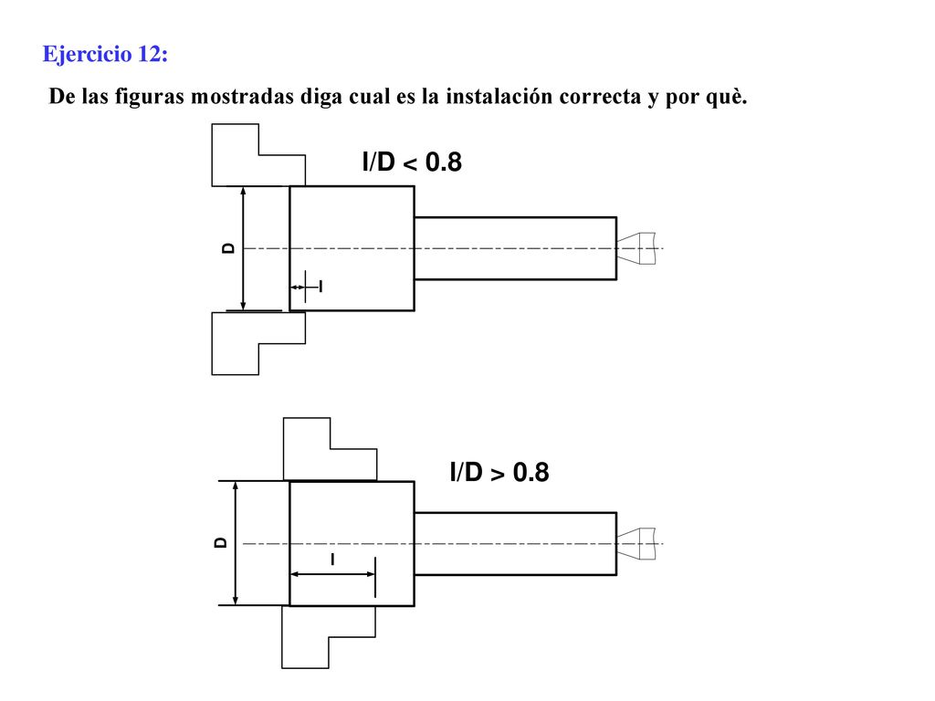 Ejercicio 12: De las figuras mostradas diga cual es la instalación correcta y por què.