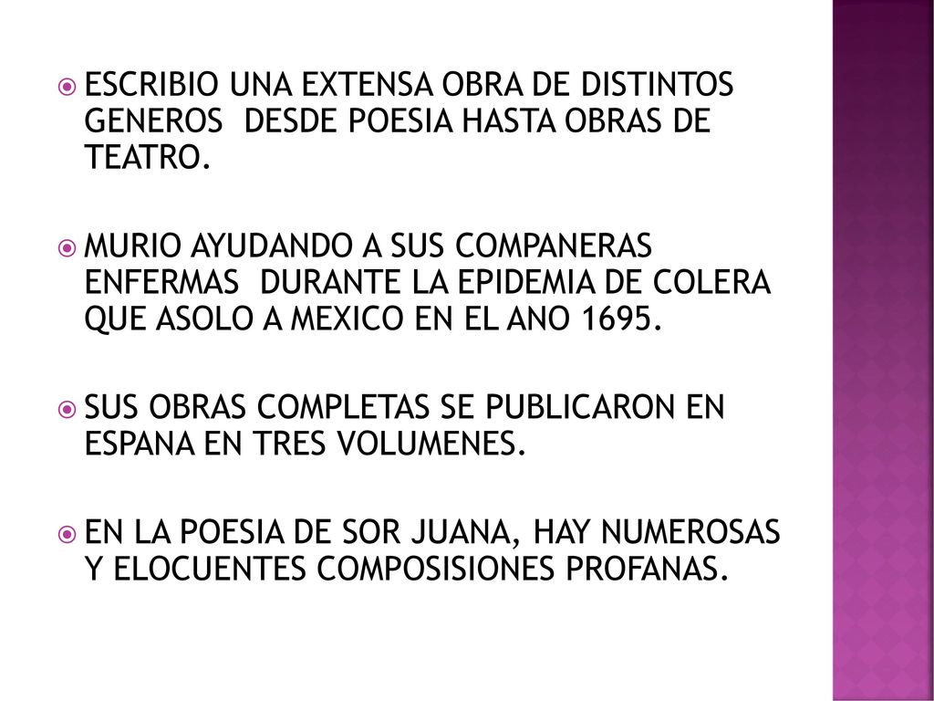 ESCRIBIO UNA EXTENSA OBRA DE DISTINTOS GENEROS DESDE POESIA HASTA OBRAS DE TEATRO.