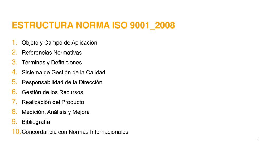 ESTRUCTURA NORMA ISO 9001_2008 Objeto y Campo de Aplicación