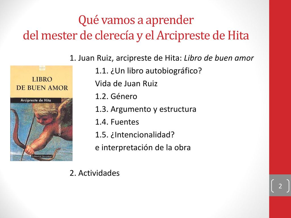 Qué vamos a aprender del mester de clerecía y el Arcipreste de Hita