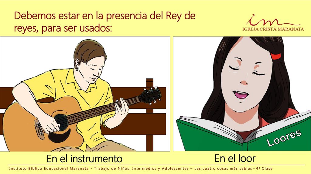 Debemos estar en la presencia del Rey de reyes, para ser usados: