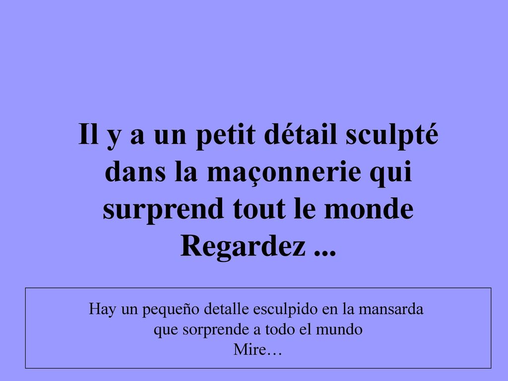 Il y a un petit détail sculpté dans la maçonnerie qui surprend tout le monde Regardez ...