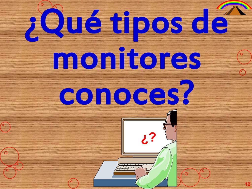 ¿Qué tipos de monitores conoces