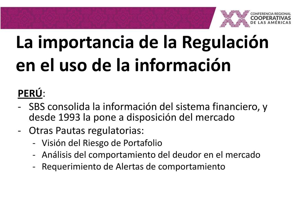 La importancia de la Regulación en el uso de la información