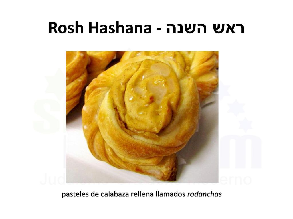 Rosh Hashana - ראש השנה pasteles de calabaza rellena llamados rodanchas