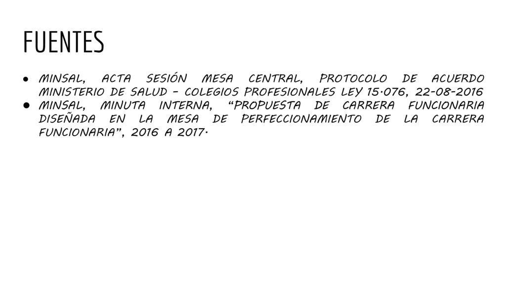 FUENTES MINSAL, ACTA SESIÓN MESA CENTRAL, PROTOCOLO DE ACUERDO MINISTERIO DE SALUD – COLEGIOS PROFESIONALES LEY ,