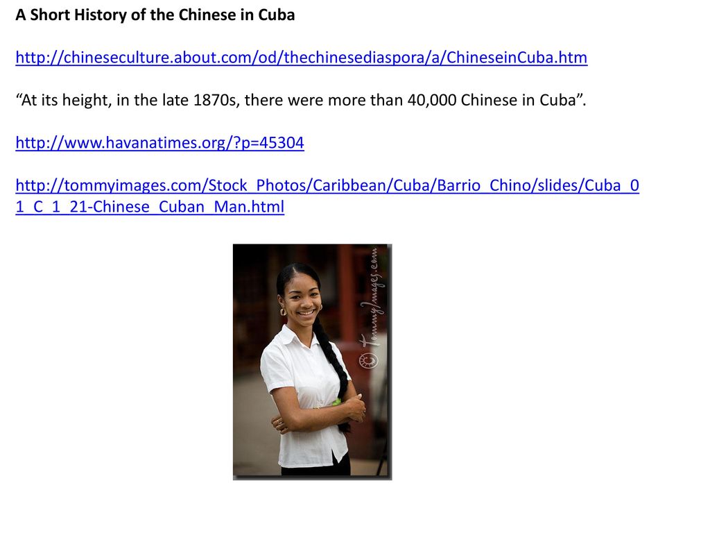 A Short History of the Chinese in Cuba