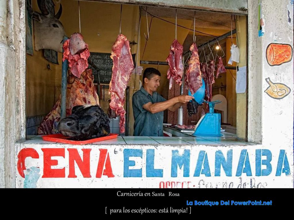 Carnicería en Santa Rosa [ para los escépticos: está limpia! ]