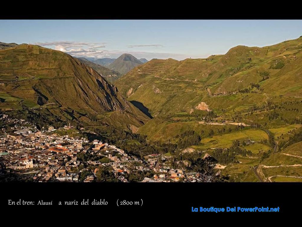 En el tren: Alausí a naríz del diablo ( 2800 m )