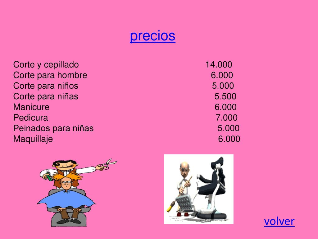 precios volver Corte y cepillado Corte para hombre 6.000