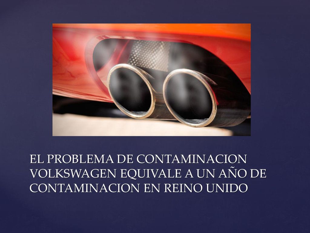 EL PROBLEMA DE CONTAMINACION VOLKSWAGEN EQUIVALE A UN AÑO DE CONTAMINACION EN REINO UNIDO