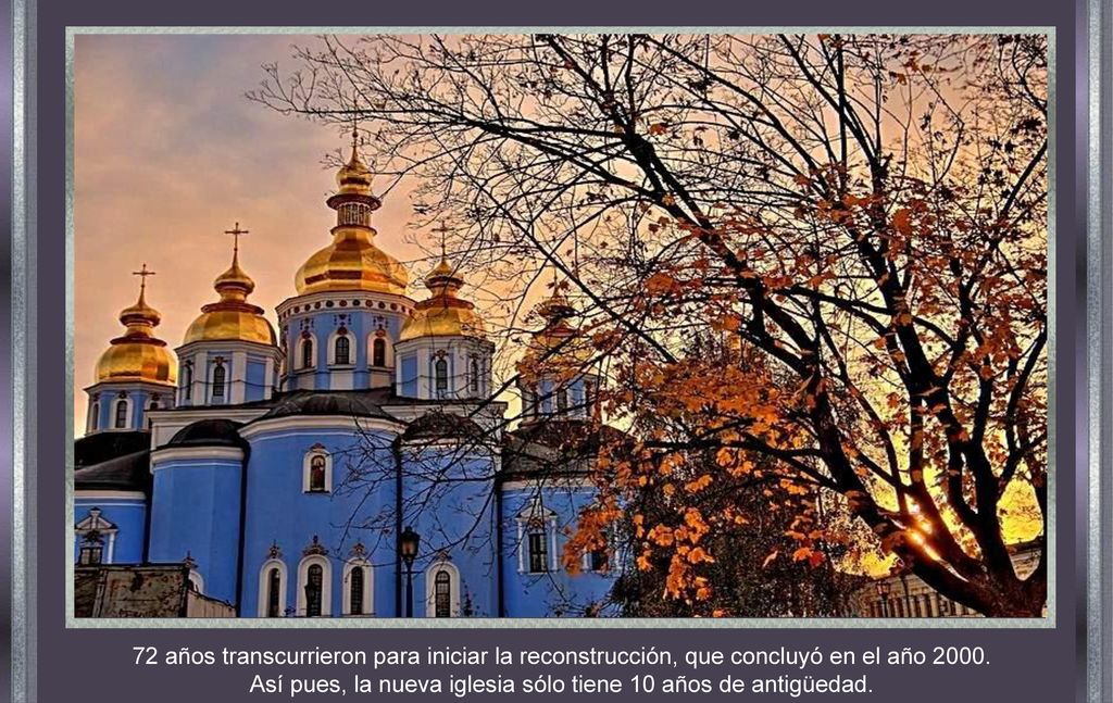 Así pues, la nueva iglesia sólo tiene 10 años de antigüedad.
