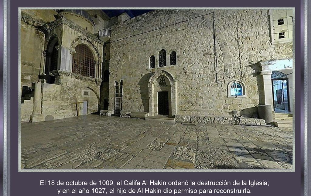 y en el año 1027, el hijo de Al Hakin dio permiso para reconstruirla.