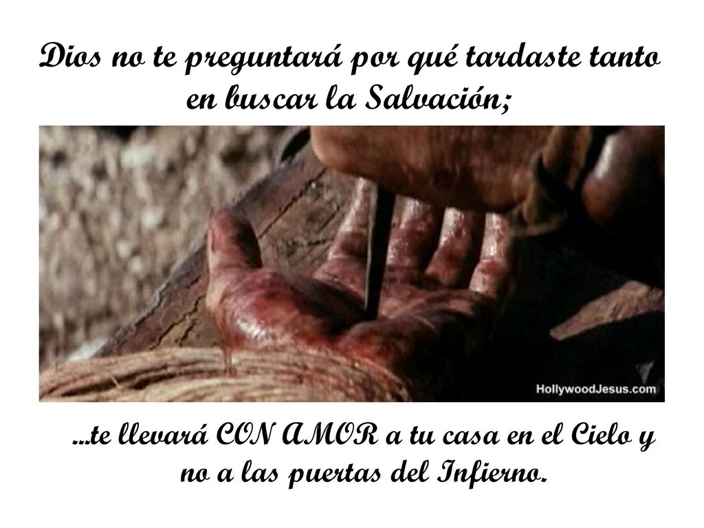 Dios no te preguntará por qué tardaste tanto en buscar la Salvación;