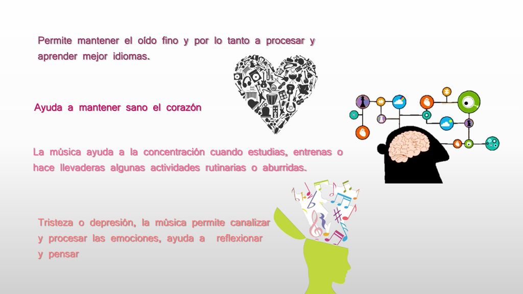 Permite mantener el oído fino y por lo tanto a procesar y aprender mejor idiomas.
