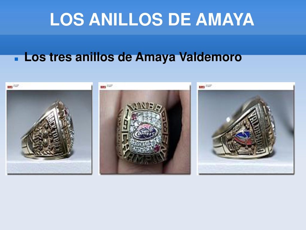 LOS ANILLOS DE AMAYA Los tres anillos de Amaya Valdemoro