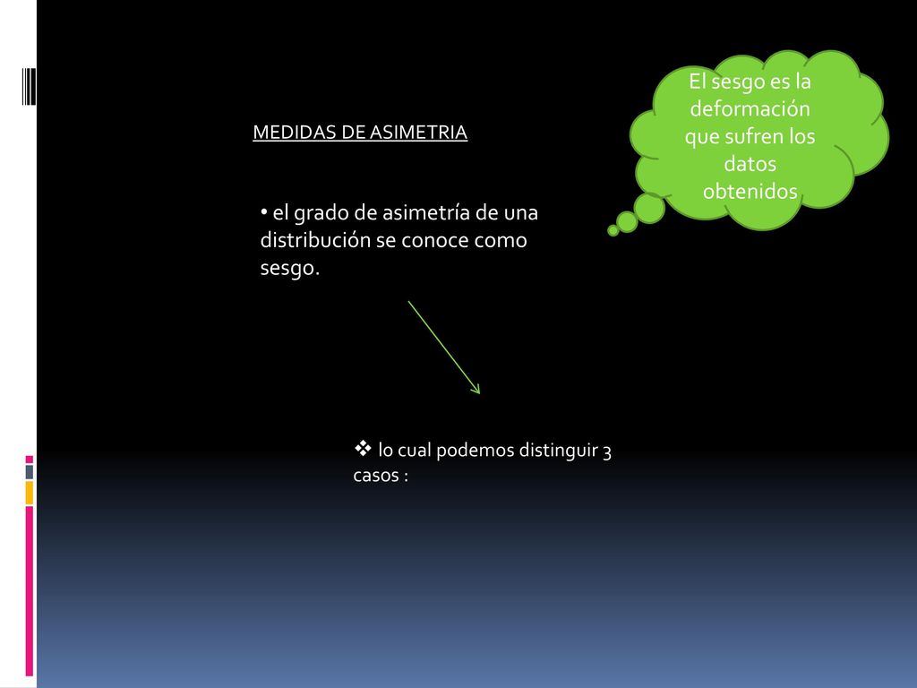 El sesgo es la deformación que sufren los datos obtenidos