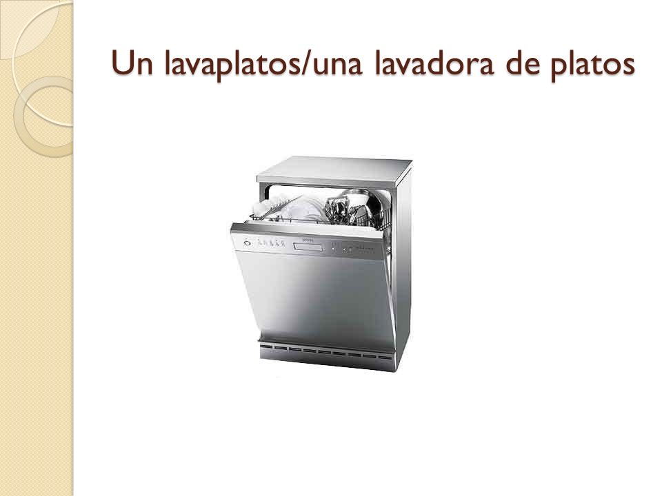 Un lavaplatos/una lavadora de platos