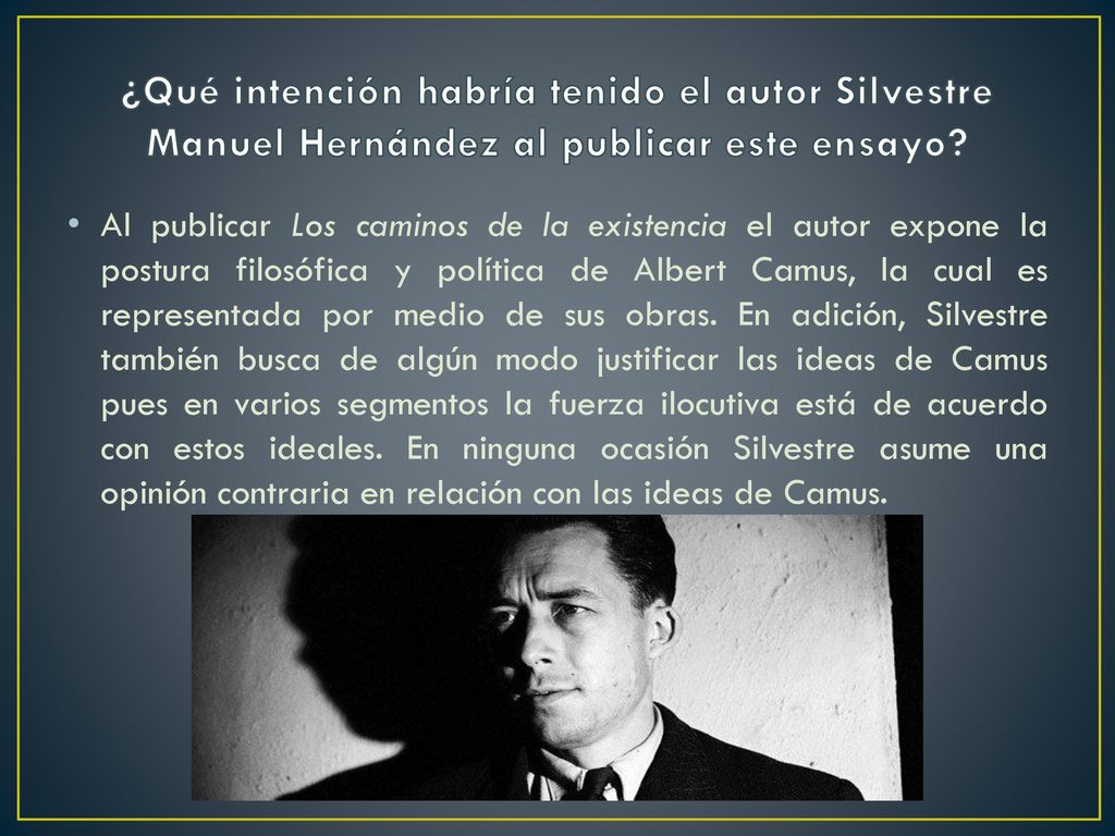 ¿Qué intención habría tenido el autor Silvestre Manuel Hernández al publicar este ensayo