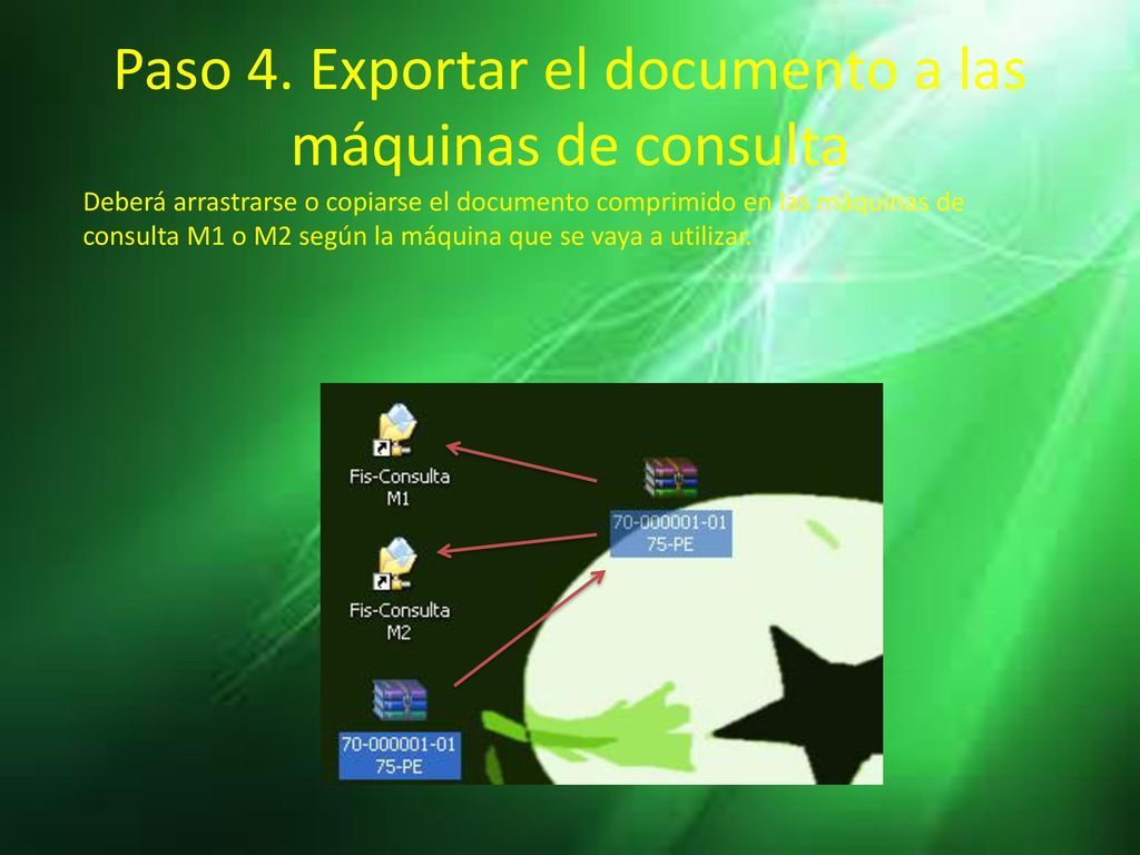 Paso 4. Exportar el documento a las máquinas de consulta