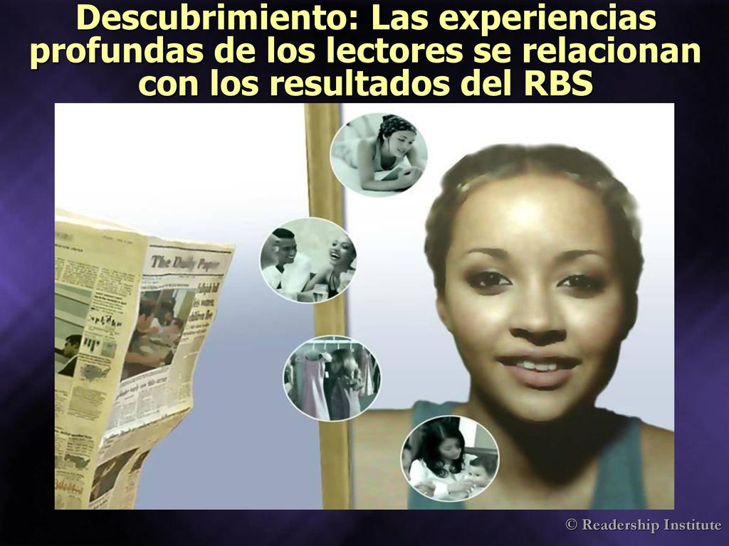 Descubrimiento: Las experiencias profundas de los lectores se relacionan con los resultados del RBS