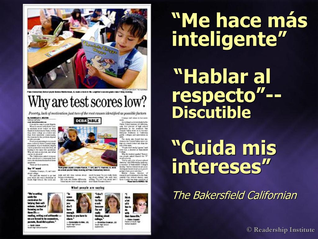 Me hace más inteligente Hablar al respecto -- Discutible Cuida mis intereses The Bakersfield Californian