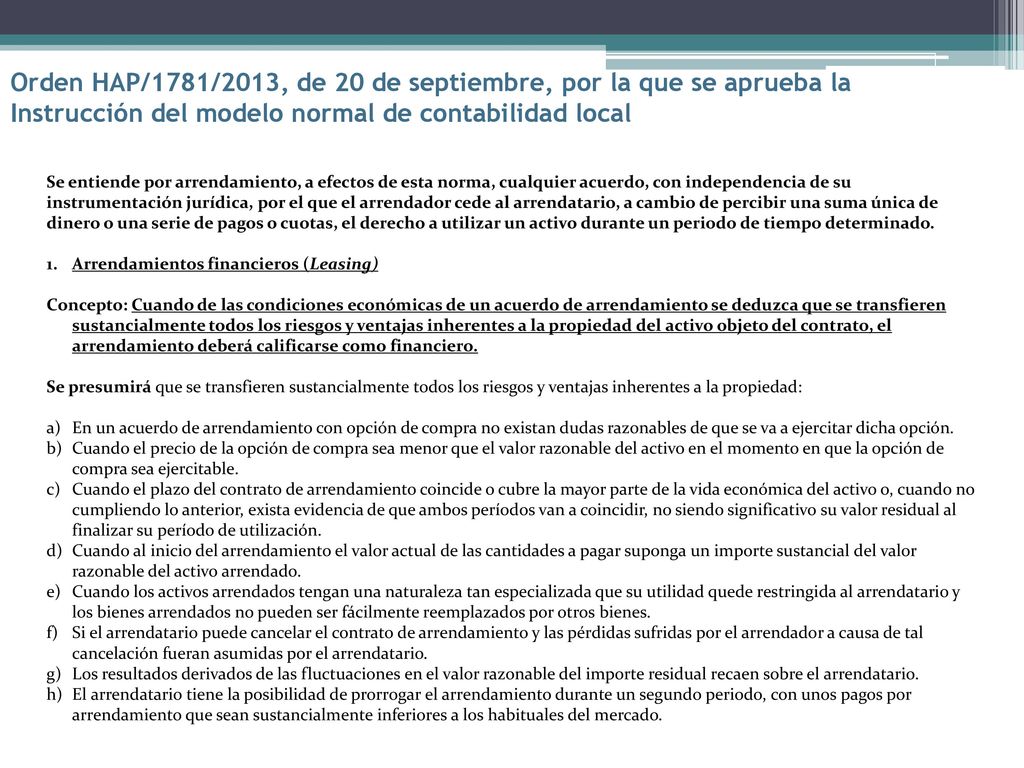 Orden HAP/1781/2013, de 20 de septiembre, por la que se aprueba la Instrucción del modelo normal de contabilidad local