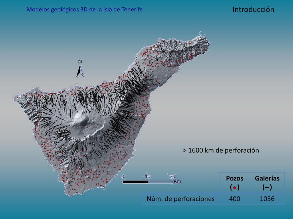 Geological 3D models for the central part of Tenerife island