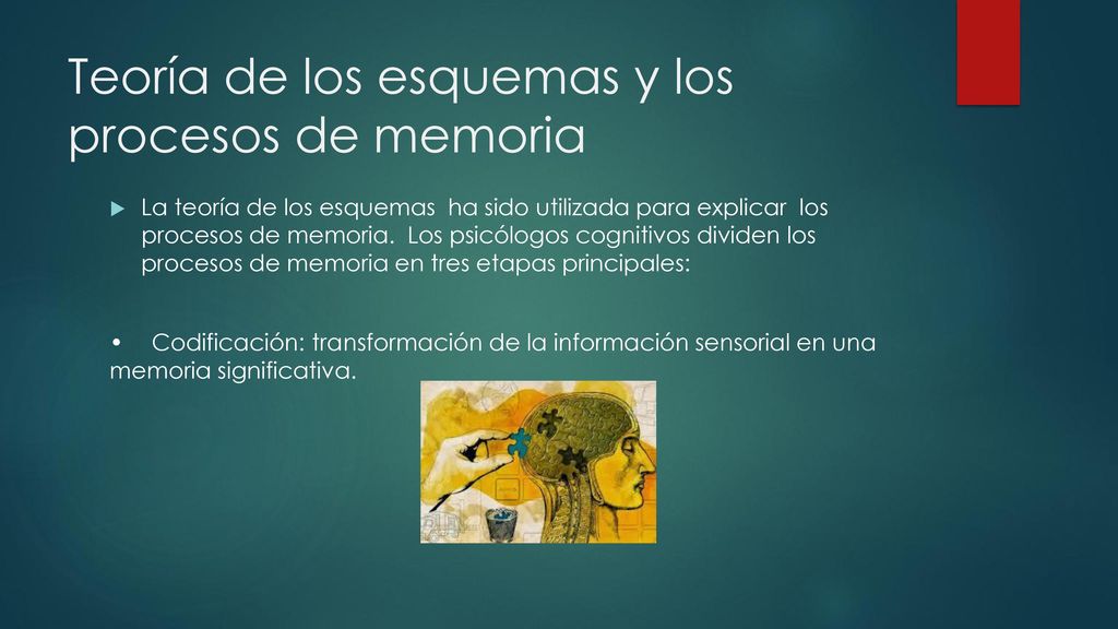 Teoría de los esquemas y los procesos de memoria